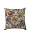 Contemporary Style Leaf Designed Set of 2 Throw Pillows, Red  - BM177974