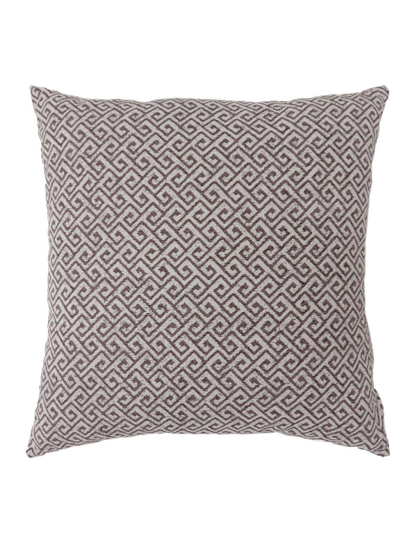 Contemporary Style Small Diagonal Patterned Set of 2 Throw Pillows, Brown  - BM178006