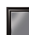 Full Length Leaner Mirror With a Rectangular Polystyrene Frame, Black