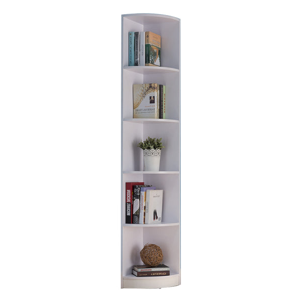 Wooden Corner Display Cabinet , White - BM179613