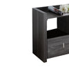 Wooden Shoe Bench With 3 Shelves, Distressed Gray - BM179718