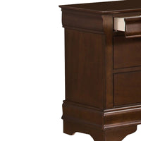 Wooden Night Stand With Hidden Drawer, Cherry Brown - BM181832