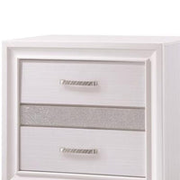 BM182734 Wooden Nightstand with Hidden Jewelry Tray, White