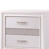 BM182734 Wooden Nightstand with Hidden Jewelry Tray, White