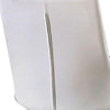 Leatherette Upholstered Metal Side Chair with Tapered Legs, Pack of Two, White and Silver - BM183312