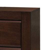 Wooden Two Drawer Nightstand In Walnut Finish - BM185433