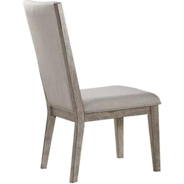 Slanted Elongated Back Side Chair, Set of 2, Gray - BM186223