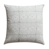 Hand Block Printed Cotton Pillow with Kilim Pattern, Set of 2, Black and White - BM200571