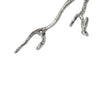 Decorative Wall Hook Branch Shaped with Birds Apogee, Silver and Gold - BM200603