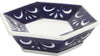 Elegantly Crafted Bath Accessories, Set of 4, Blue and White - BM200607