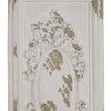 Traditional Style Decorative Wall Panel, White and Brown - BM200608