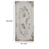 Traditional Style Decorative Wall Panel, White and Brown - BM200608