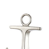Nautical Ceramic Ship Anchor Decor, Set of 2, Gold and Silver - BM200624