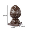 Ceramic Artichoke Bookends on Square Base, Pair of 2, Brown - BM200648