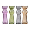 Glass Pillar Tealight Candle Holders, Set of 4, Multicolor - BM200869
