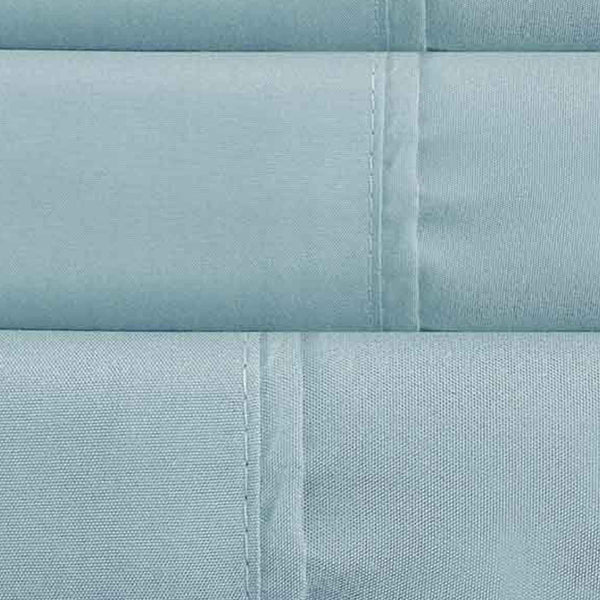 Lanester 3 Piece Polyester Twin Size Sheet Set , Aqua Blue - BM202118