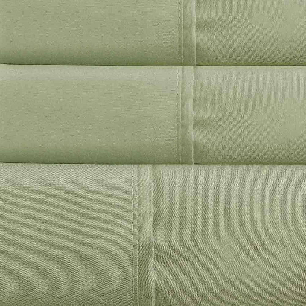 Lanester 3 Piece Polyester Twin Size Sheet Set , Olive Green - BM202127