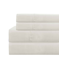 Lanester 3 Piece Polyester Twin XL Size Sheet Set , White - BM202151