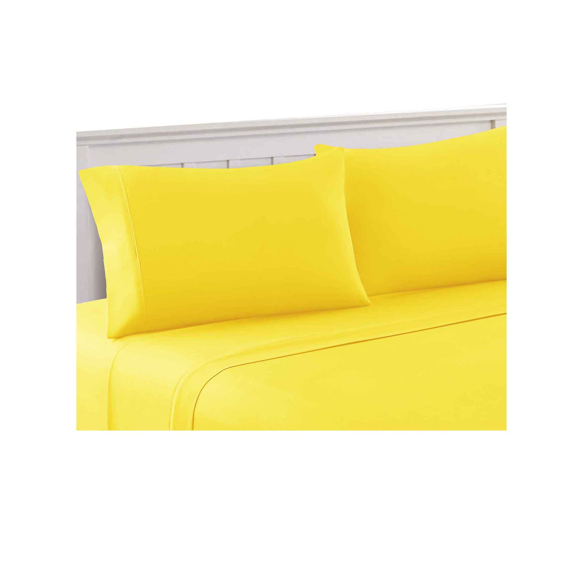 Bezons 4 Piece Full Size Microfiber Sheet Set , Yellow - BM202157
