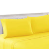 Bezons 4 Piece Full Size Microfiber Sheet Set , Yellow - BM202157