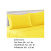 Bezons 4 Piece Full Size Microfiber Sheet Set , Yellow - BM202157