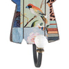 Exotic Bird Print Wall Decor with Metal Hooks, Set of 4, Multicolor - BM202248