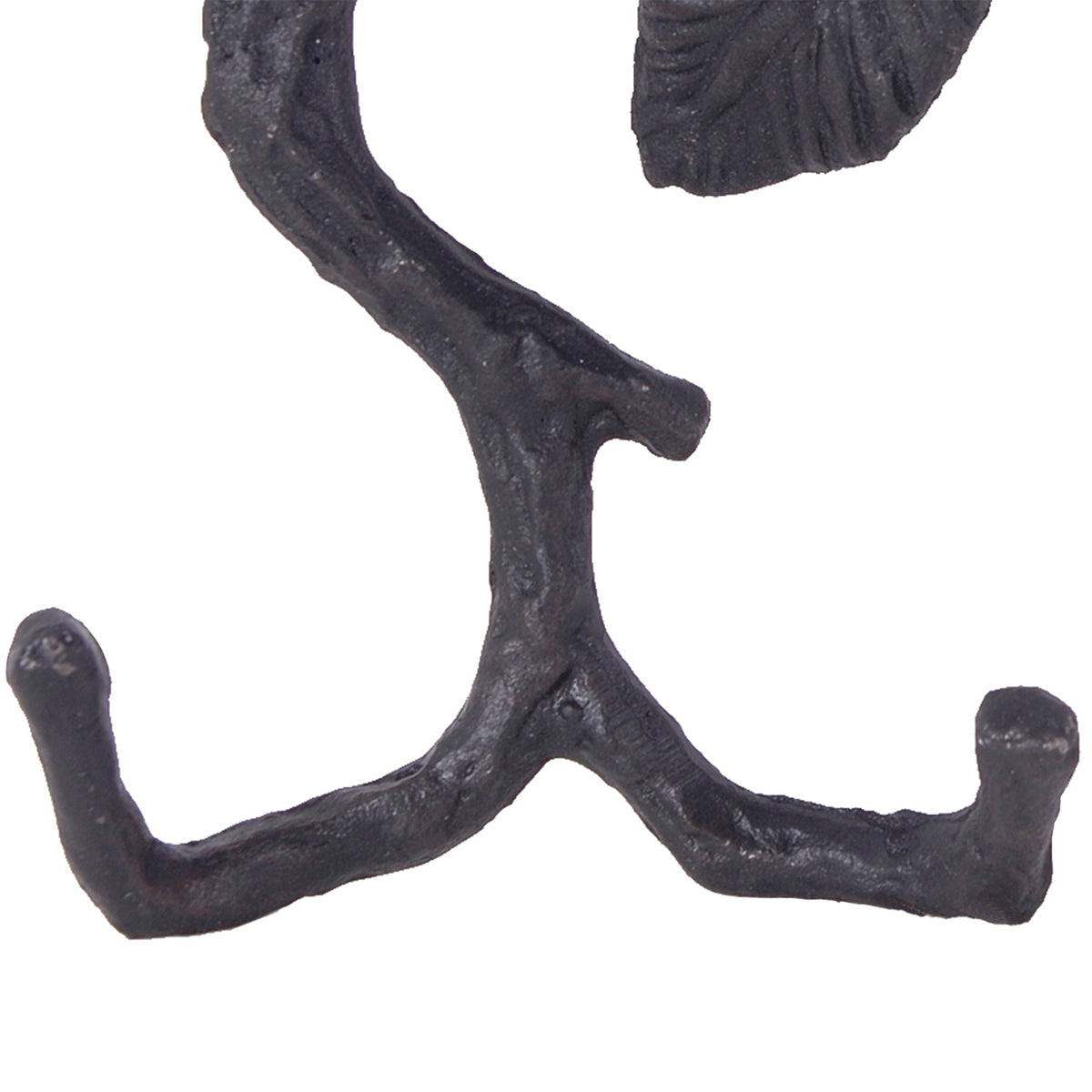 Wood Branch Look Wall Hooks with Key Hole Hanging, Black, Set of 2 - BM202259