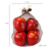 Decorative 6 Piece Artificial Apple in Plastic Net Bag, Red - BM202284