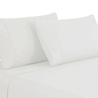 Lanester 4 Piece Deep Pocket Full Size Microfiber Sheet Set , White - BM202320