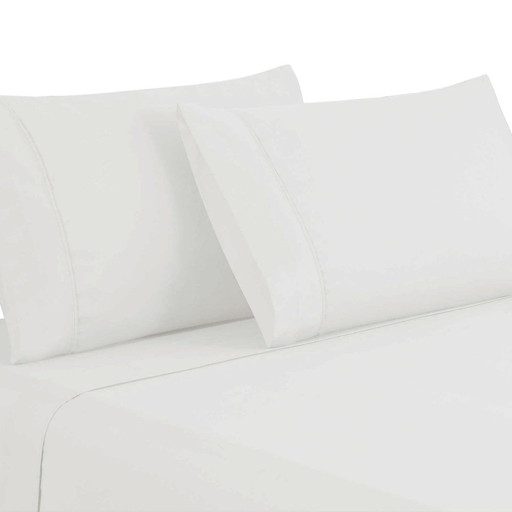 Lanester 4 Piece Deep Pocket Full Size Microfiber Sheet Set , White - BM202320