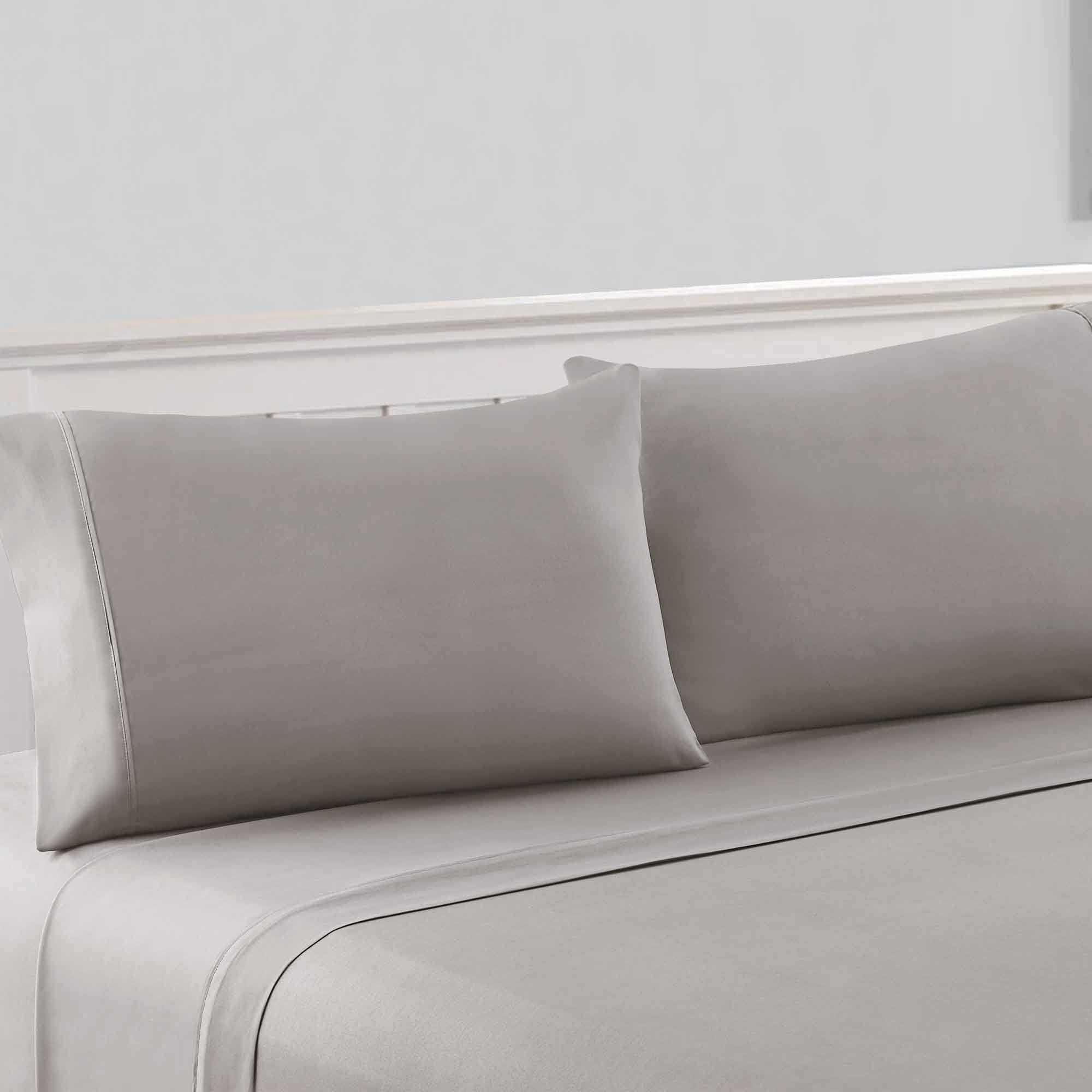 benzara Bezons 4 Piece King Size Microfiber Sheet Set with 1800 Thread Count Gray - BM202321