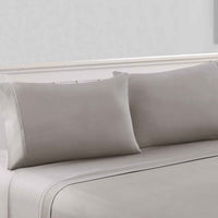 Bezons 4 Piece King Size Microfiber Sheet Set with 1800 Thread Count, Gray - BM202321
