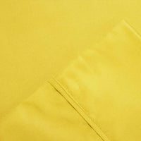 Bezons 4 Piece King Size Microfiber Sheet Set with 1800 Thread Count, Yellow - BM202326