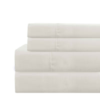 Lanester 4 Piece Deep Pocket Microfiber King Size Sheet Set , White - BM202419