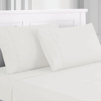 Lanester 4 Piece Deep Pocket Microfiber King Size Sheet Set , White - BM202419