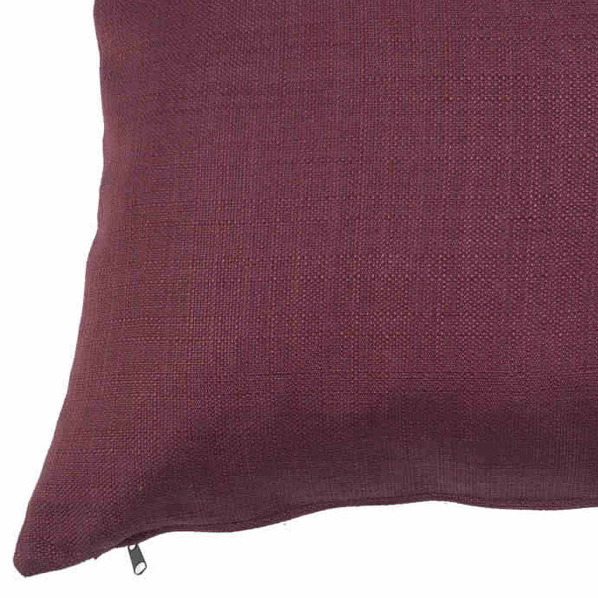 23 x 23 Inch Linen Fabric Pillow with Polyester Fiber Insert, Purple - BM203560