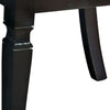 Wooden Side Chair with Leatherette Seating, Set of 2, Silver and Black - BM203978