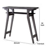 2 Tier Wooden Console Table with Slanted Leg Support in Distressed Gray - BM204124