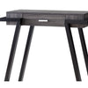 Wooden Console Table with Angled Leg Support and Drawer,Black and Gray - BM204129