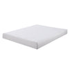Full Size Mattress with Patterned Fabric Upholstery, White - BM205433