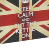 Suitcase with Union Jack Print Canvas Upholstery, Multicolor, Set of 2 - BM205924