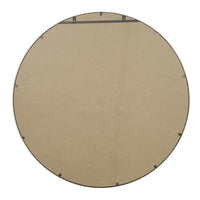 Contemporary Round Metal Framed Wall Mirror, Small, Bronze and Silver - BM205989