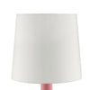 Contemporary Table Lamp with Pot Belly Base with Matte Pink Finish in Pink - BM209050