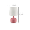 Contemporary Table Lamp with Pot Belly Base with Matte Pink Finish in Pink - BM209050
