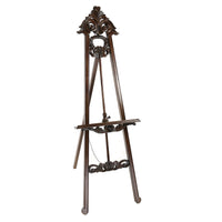 Traditional Style Sandy Easel with Angular Legs, Brown - BM210461