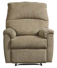 Fabric Upholstered Zero Wall Recliner with Pillow Top Armrests in Beige - BM210773