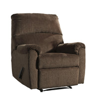 Leatherette Recliner Loveseat with Tapered Leg Support, Black - BM204429