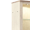 Tall Pier with 1 Door Cabinet and 2 Adjustable Glass Shelves in Antique White - BM210895