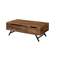 Wooden Coffee Table with Lift Top Storage and 1 Drawer in Walnut Brown - BM211087