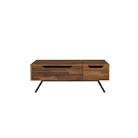 Wooden Coffee Table with Lift Top Storage and 1 Drawer in Walnut Brown - BM211087